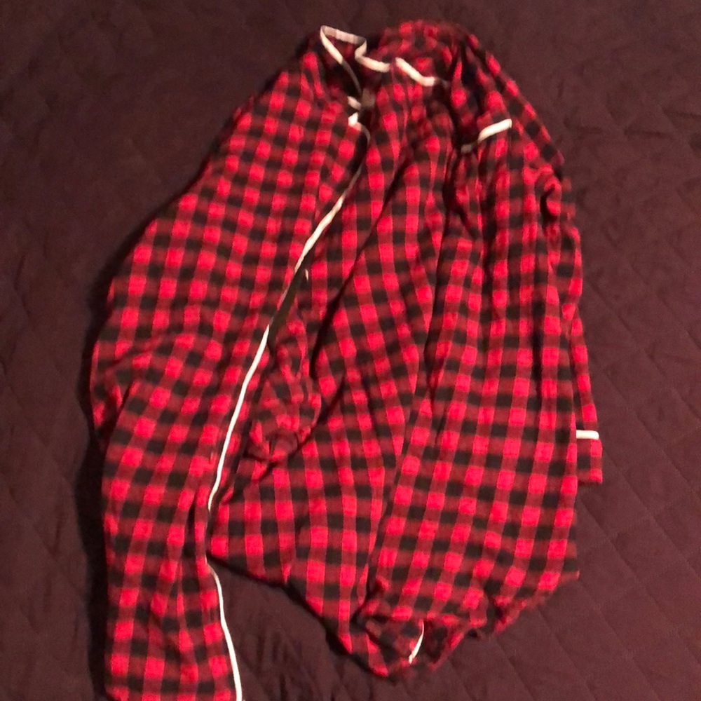 Flannel pajama shirt